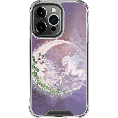 Moon Unicorn by Laurie Prindle iPhone 15 Pro Clear Case